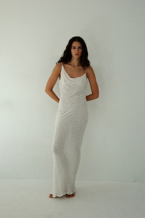 Pearl Dress - White