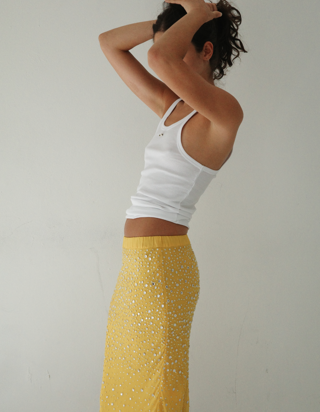 Crystal Skirt in Yellow