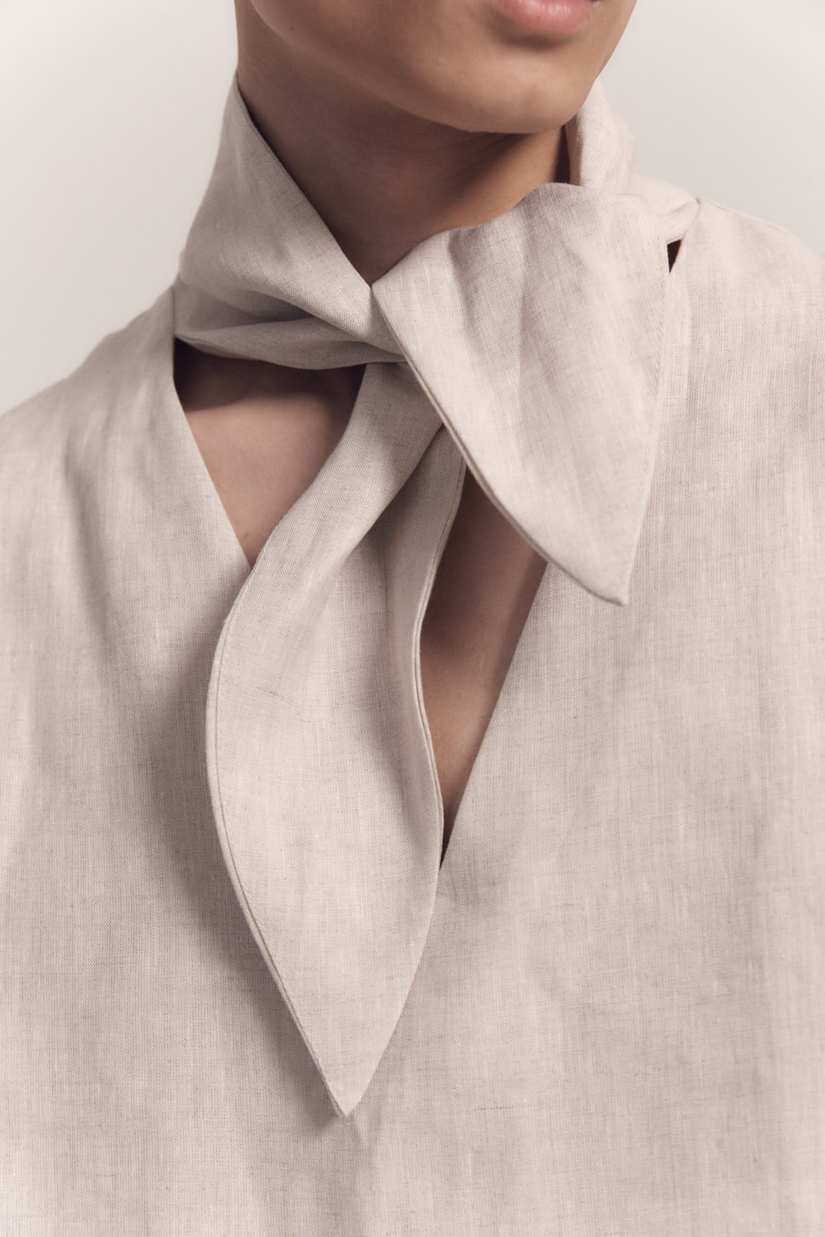 UNISEX // LUMEN scarf shirt in linen
