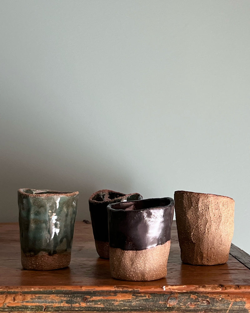 The Lume Collection porcelain gran lungo cups sheds a modern glow